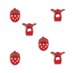 6 Pack Mini Strawberry Hair Claws