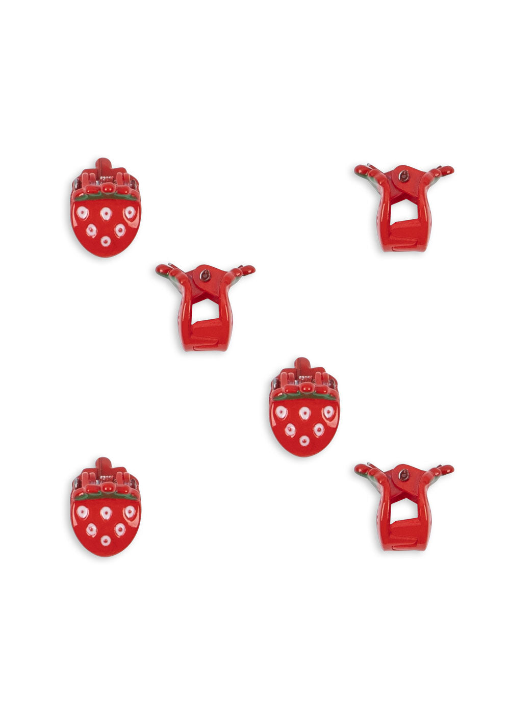 6 Pack Mini Strawberry Hair Claws