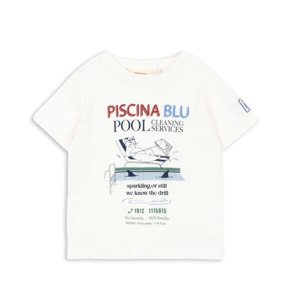 Era Tee (Off White/Piscina)
