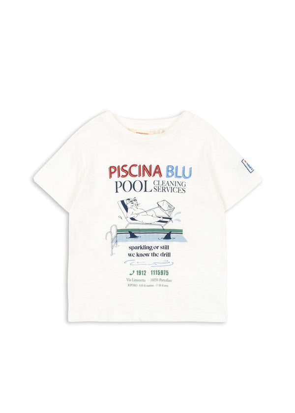 Era Tee (Off White/Piscina)