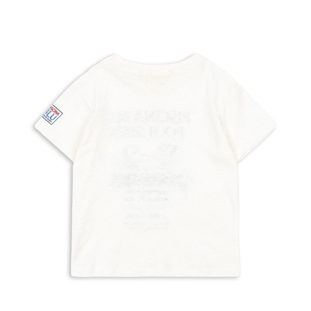 Era Tee (Off White/Piscina)