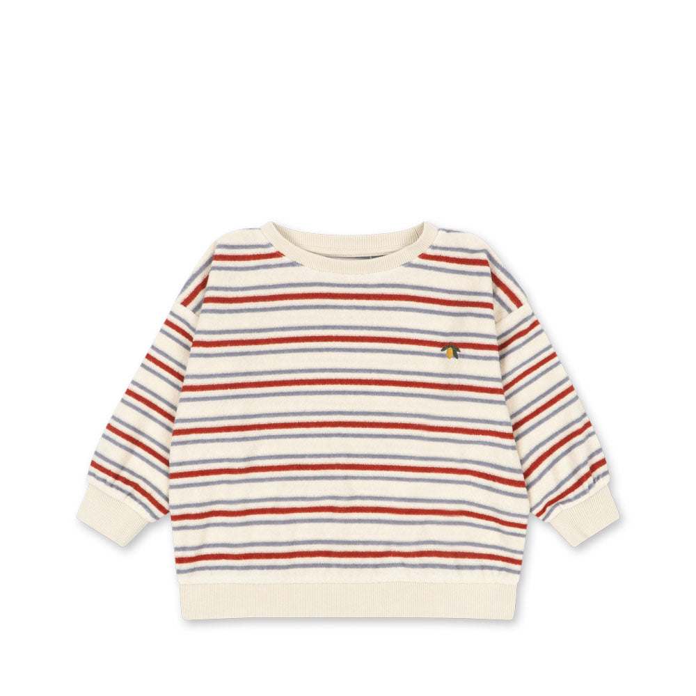 Itty Rib Sweat Shirt (Stripe Winds)