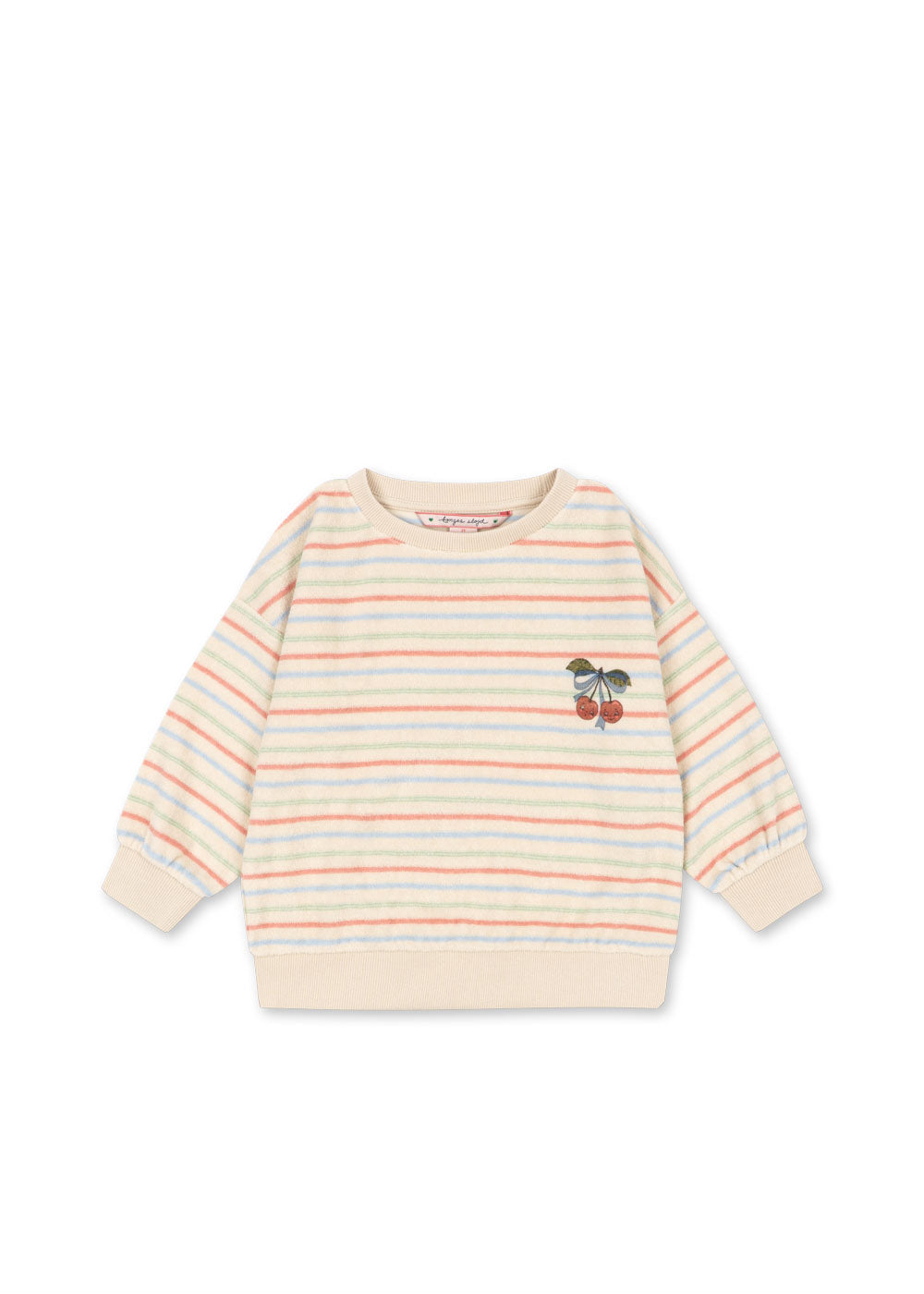 Itty Rib Sweat Shirt (Confetti Stripe)