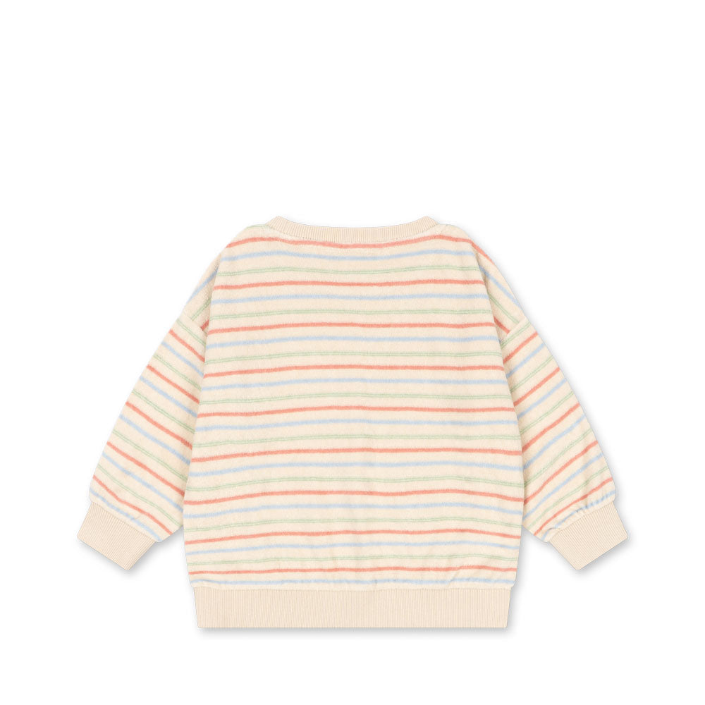 Itty Rib Sweat Shirt (Confetti Stripe)