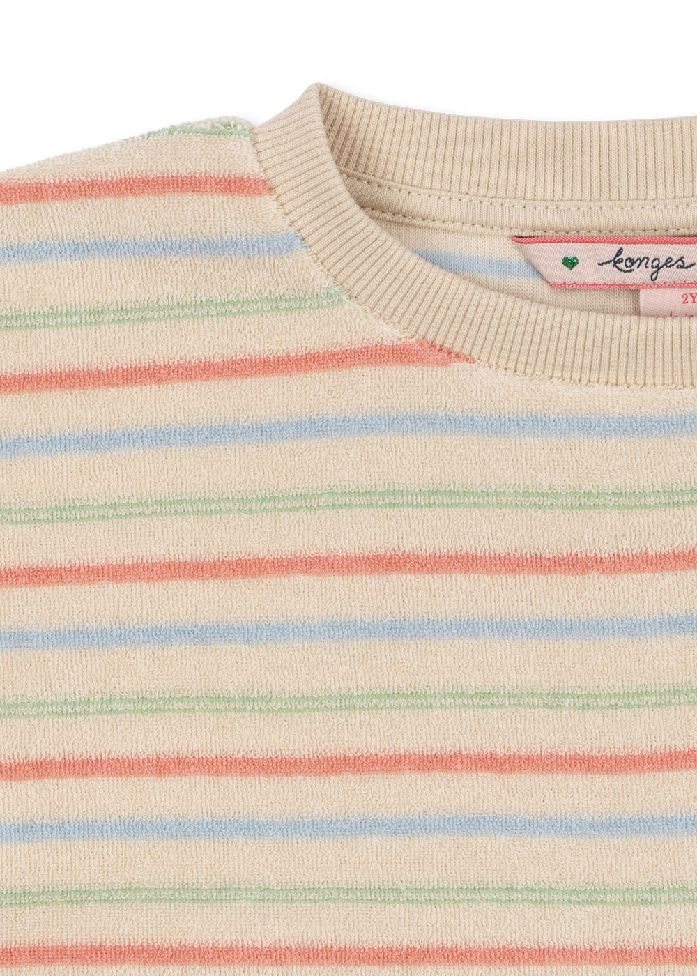 Itty Rib Sweat Shirt (Confetti Stripe)