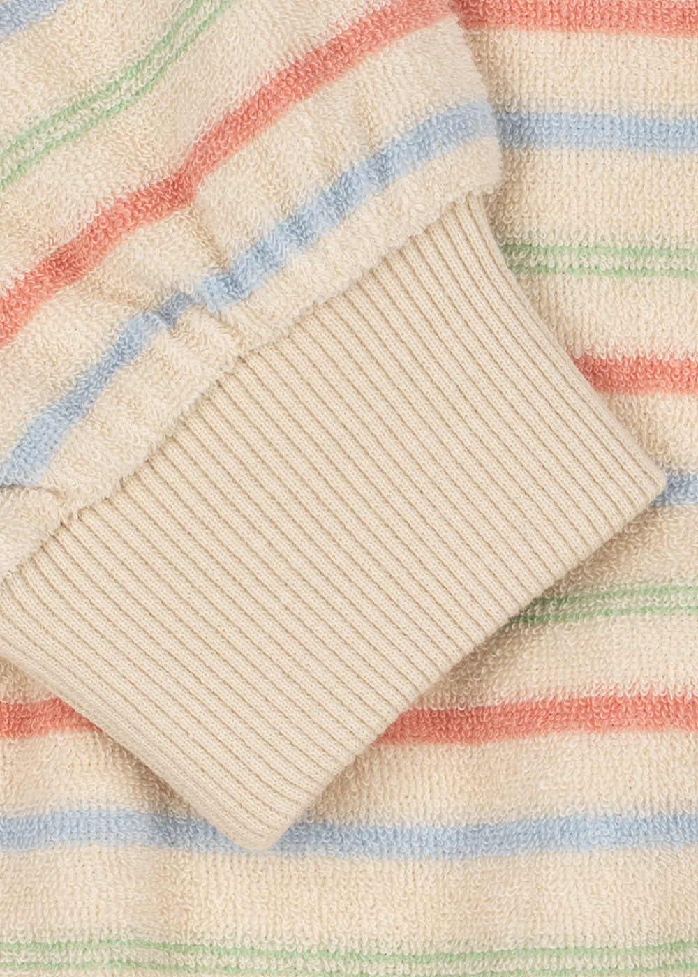 Itty Rib Sweat Shirt (Confetti Stripe)