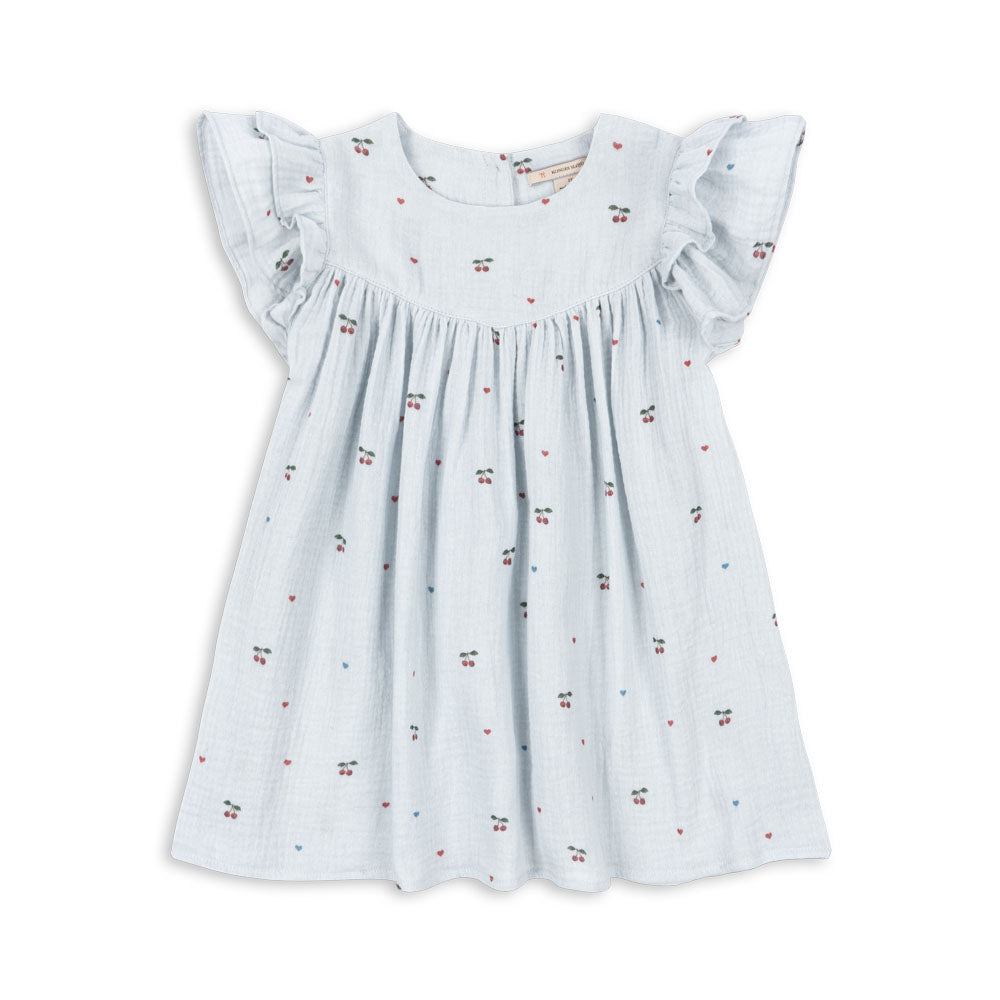 Coco Dress (Cherry Blue Coeur)