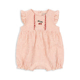 Ellie Frill Romper (Amour Stripe)