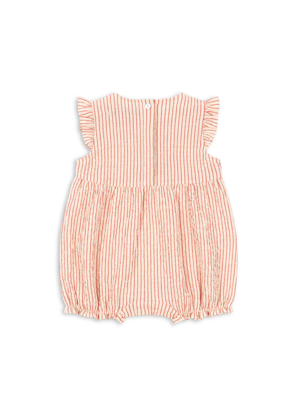 Ellie Frill Romper (Amour Stripe)
