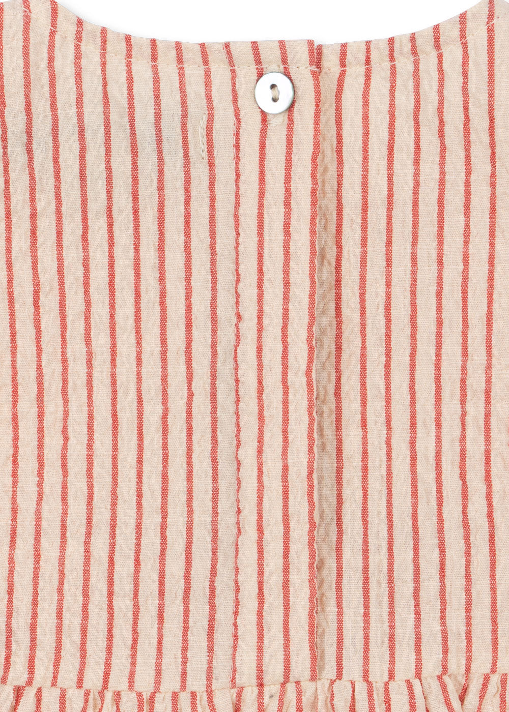 Ellie Frill Romper (Amour Stripe)