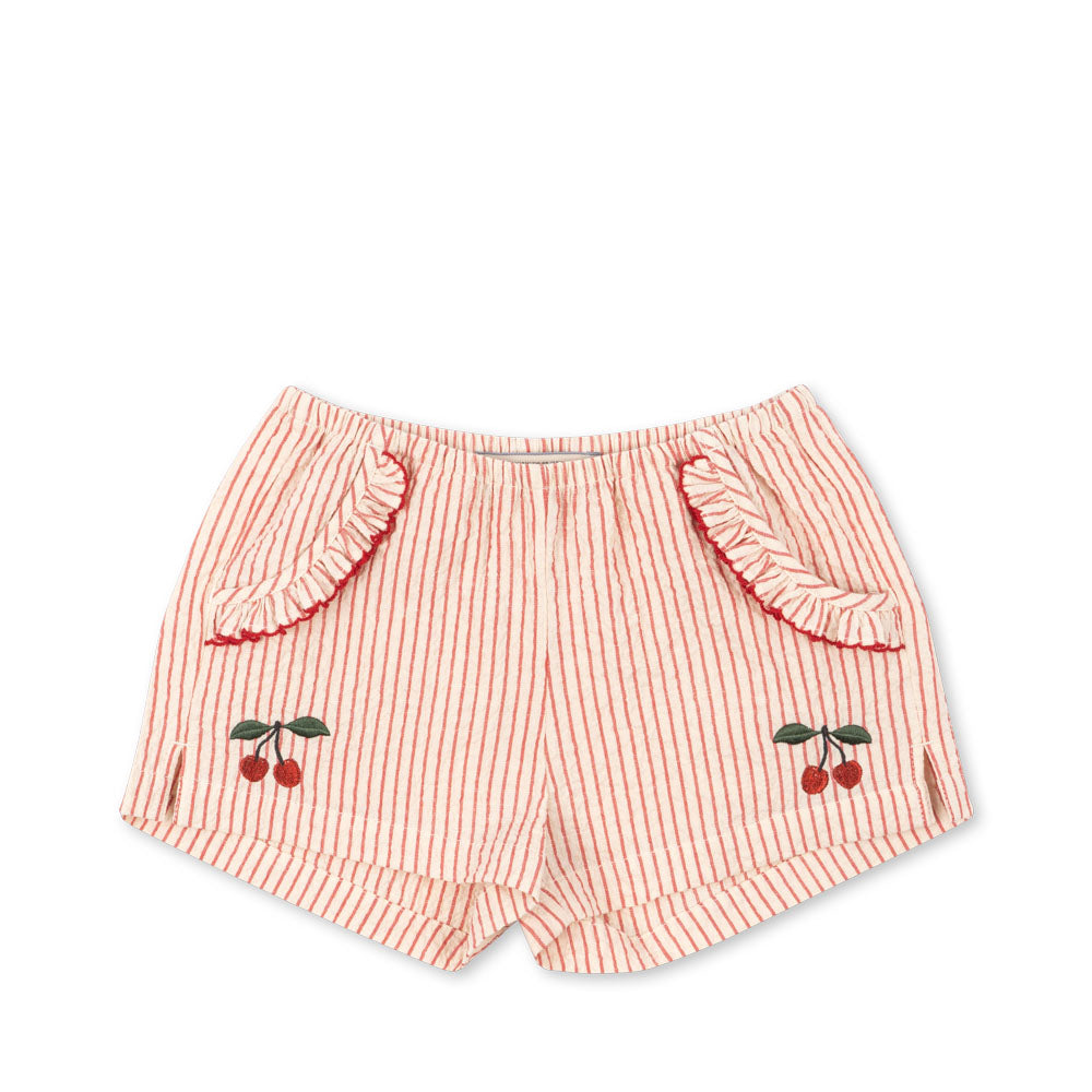 Ellie Frill Shorts (Amour Stripe)