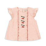 Ellie Frill Top (Amour Stripe)