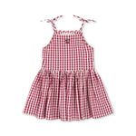 Isotta Dress (Raspberry Check)