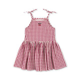 Isotta Dress (Raspberry Check)