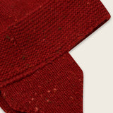 Contrast Baby Tassel Hat (Paprika)
