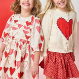 Girls Constance Sweater (Scalloped Heart)