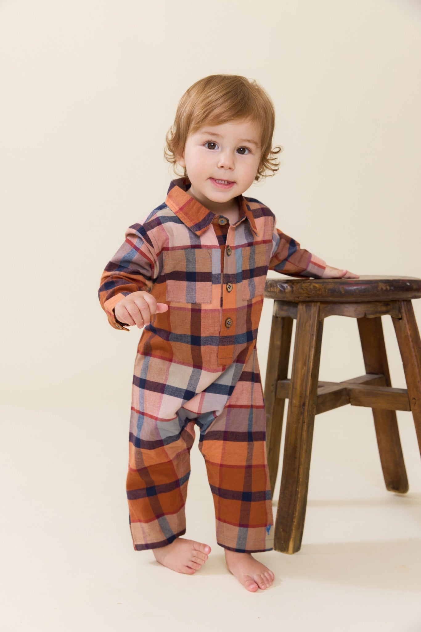 Baby Boys Easton Jumper (Hayride Plaid)