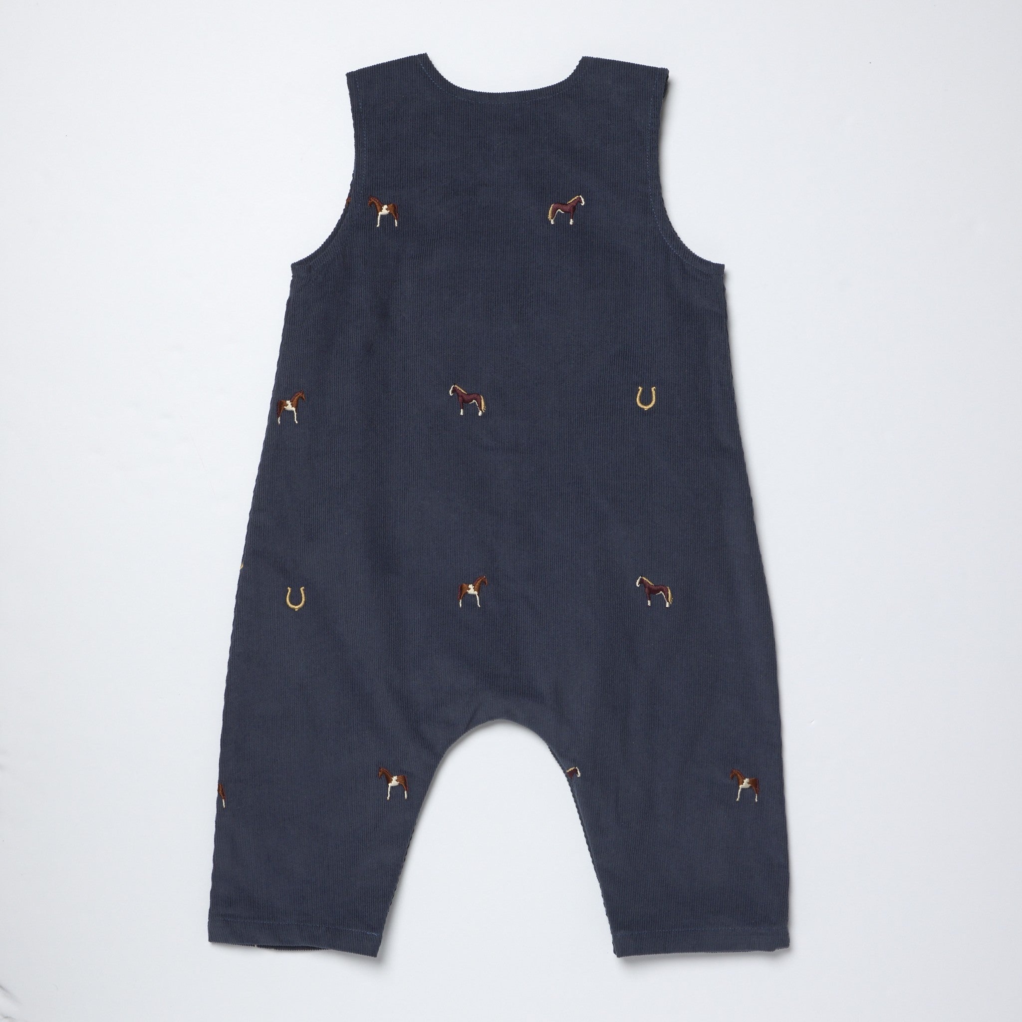 Baby Boys Noah Jumper (Navy Horse Embroidery)