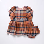 Baby Girls Mae Dress Set (Hayride Plaid)