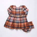 Baby Girls Mae Dress Set (Hayride Plaid)