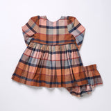 Baby Girls Mae Dress Set (Hayride Plaid)