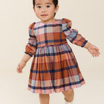 Baby Girls Mae Dress Set (Hayride Plaid)
