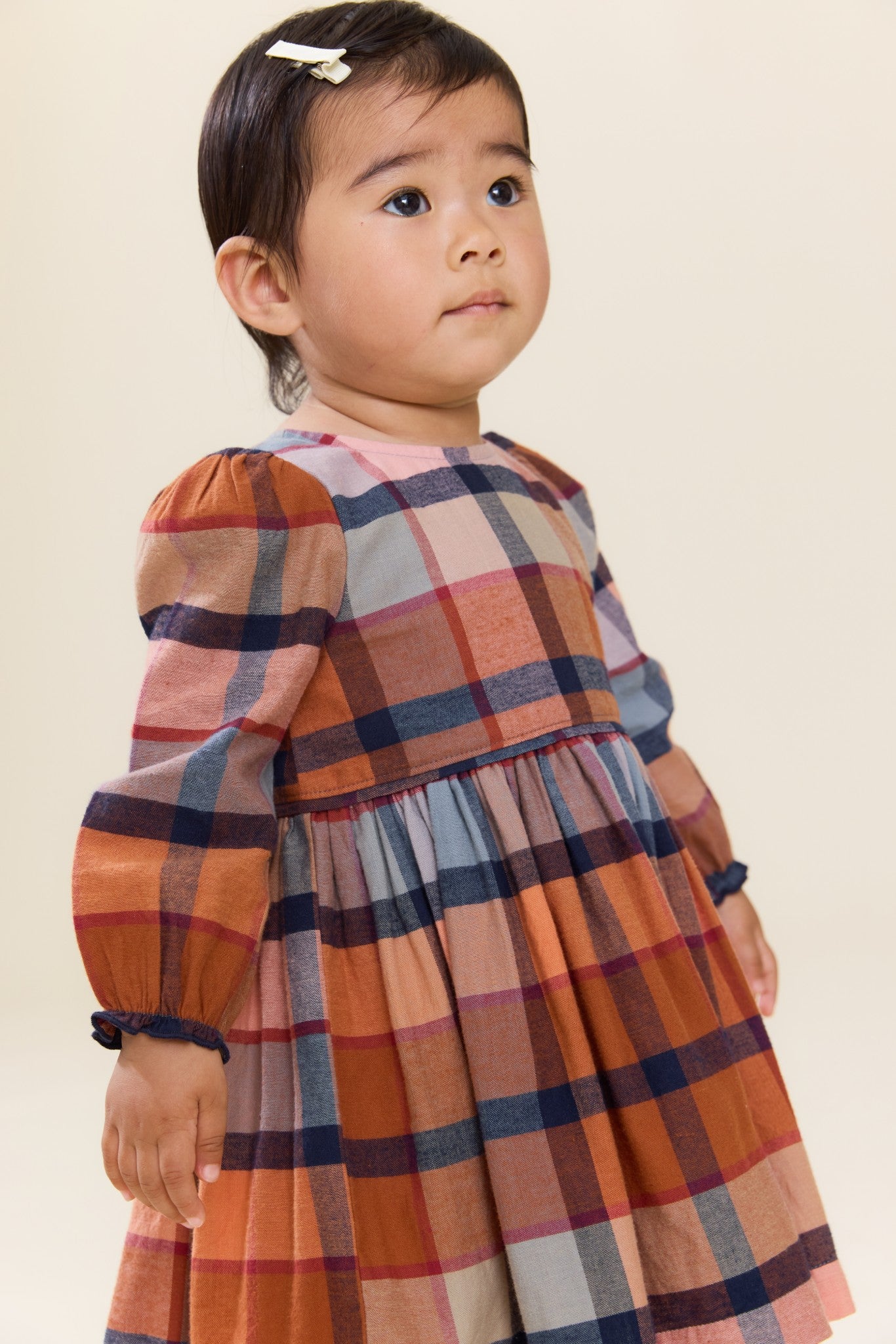 Baby Girls Mae Dress Set (Hayride Plaid)
