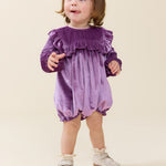 Baby Girls Quinn Bubble (Lavender Velour)