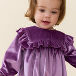Baby Girls Quinn Bubble (Lavender Velour)