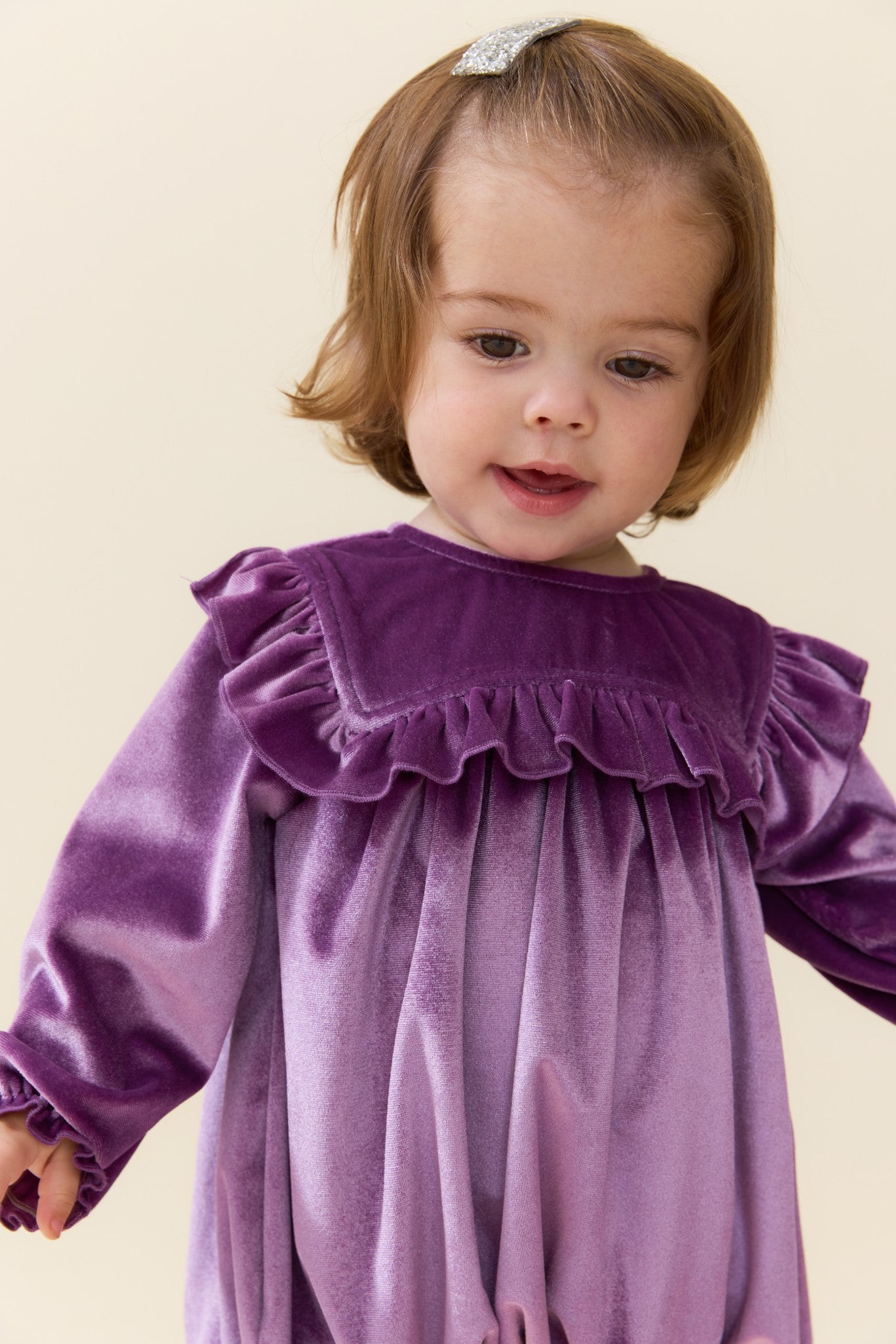 Baby Girls Quinn Bubble (Lavender Velour)