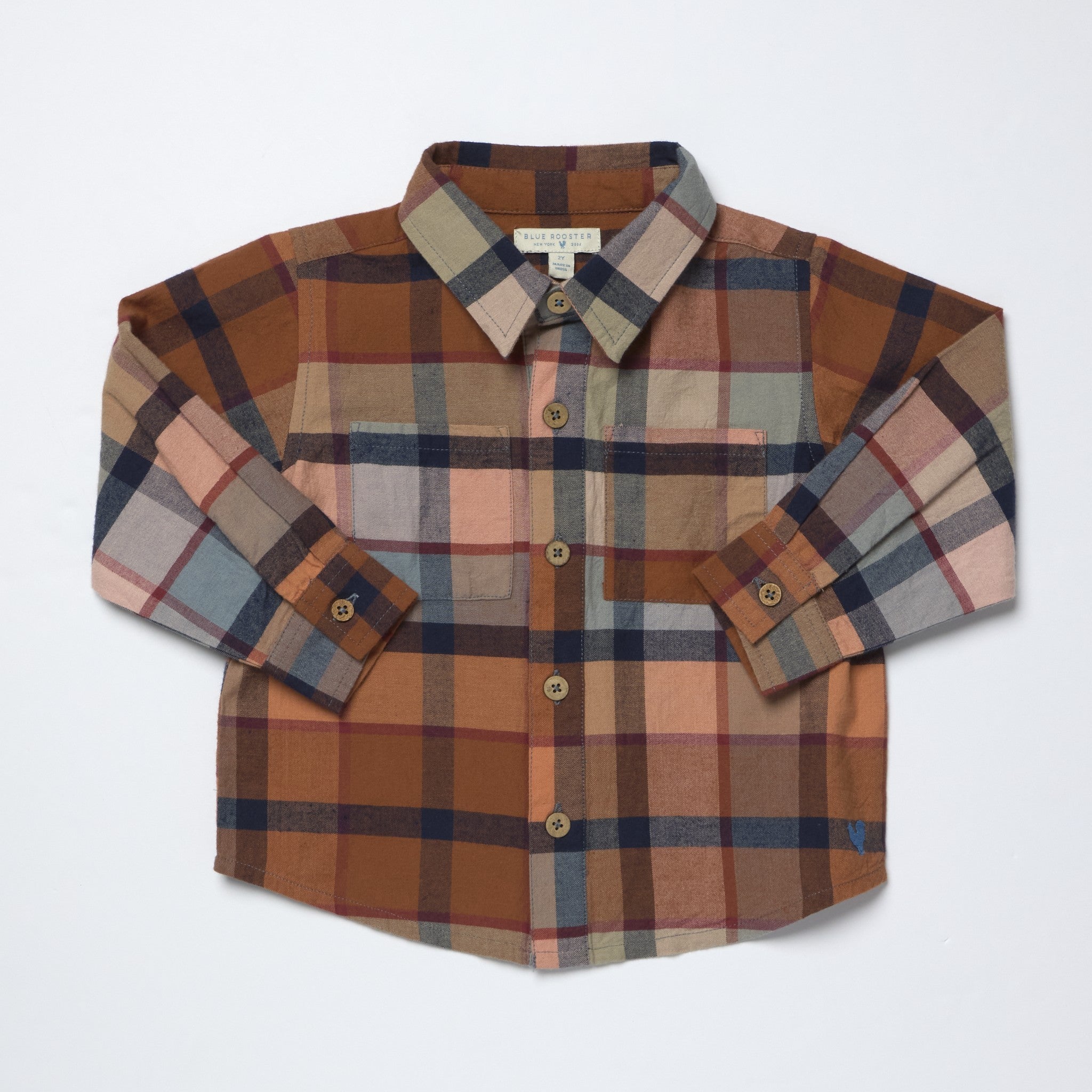 Boys Long Sleeve Jack Shirt (Hayride Plaid)