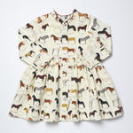Girls Autumn Dress (Horse Breeds)