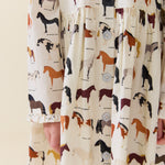 Girls Autumn Dress (Horse Breeds)