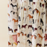 Girls Autumn Dress (Horse Breeds)