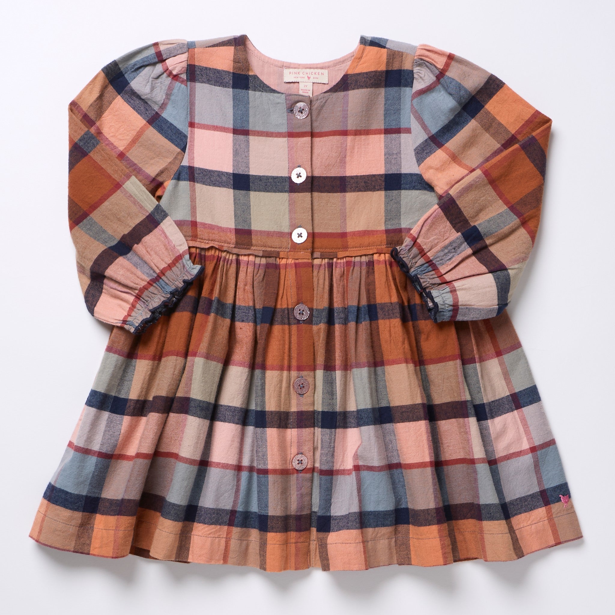 Girls Mae Dress (Hayride Plaid)