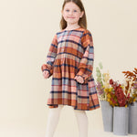 Girls Mae Dress (Hayride Plaid)