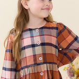 Girls Mae Dress (Hayride Plaid)