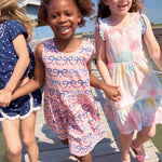 Girls Eloise Dress (Pink Bows)