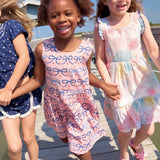 Girls Eloise Dress (Pink Bows)