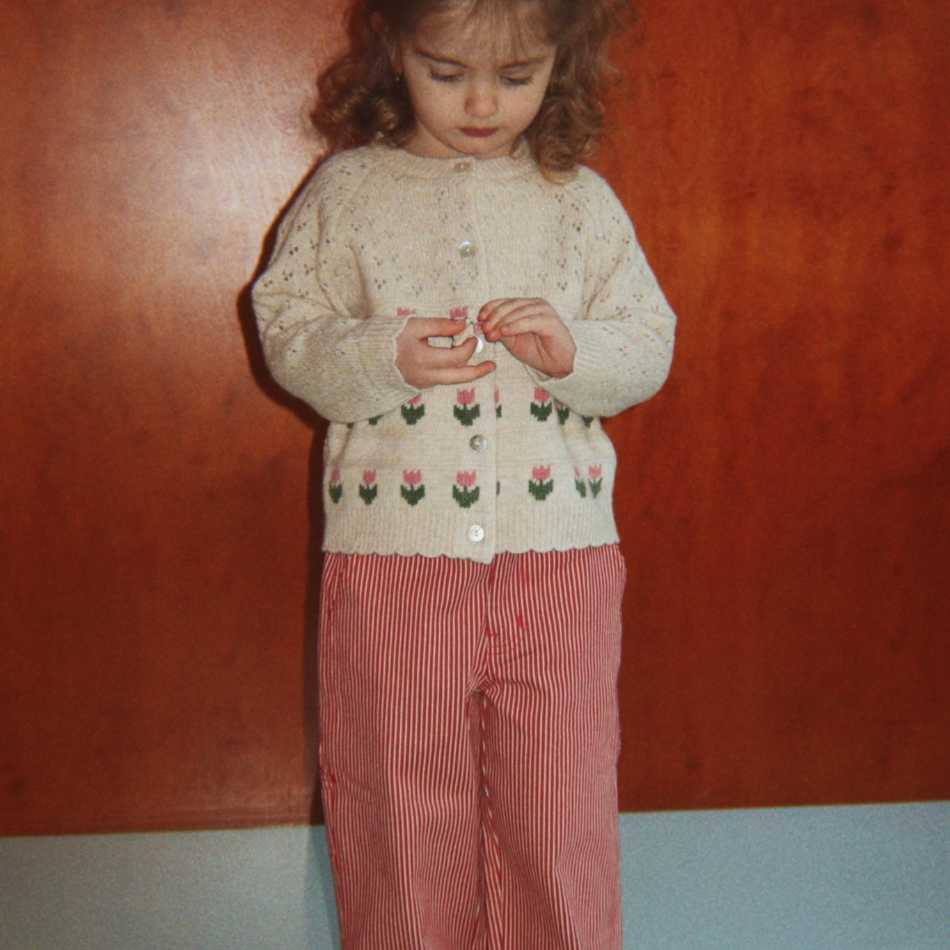 Luc Pants (Milk Rouge Stripe)