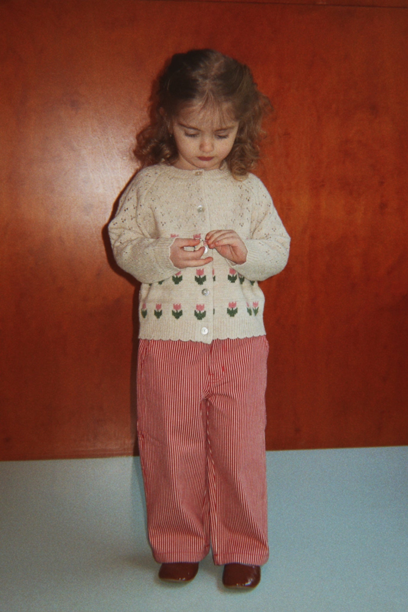 Luc Pants (Milk Rouge Stripe)