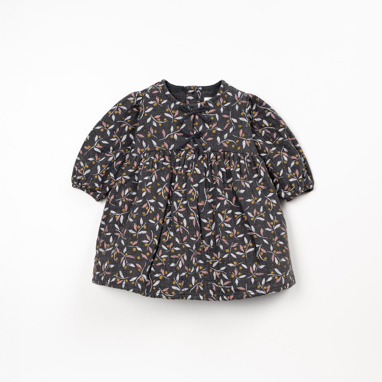 Printed Woven Dress (Black Floral)