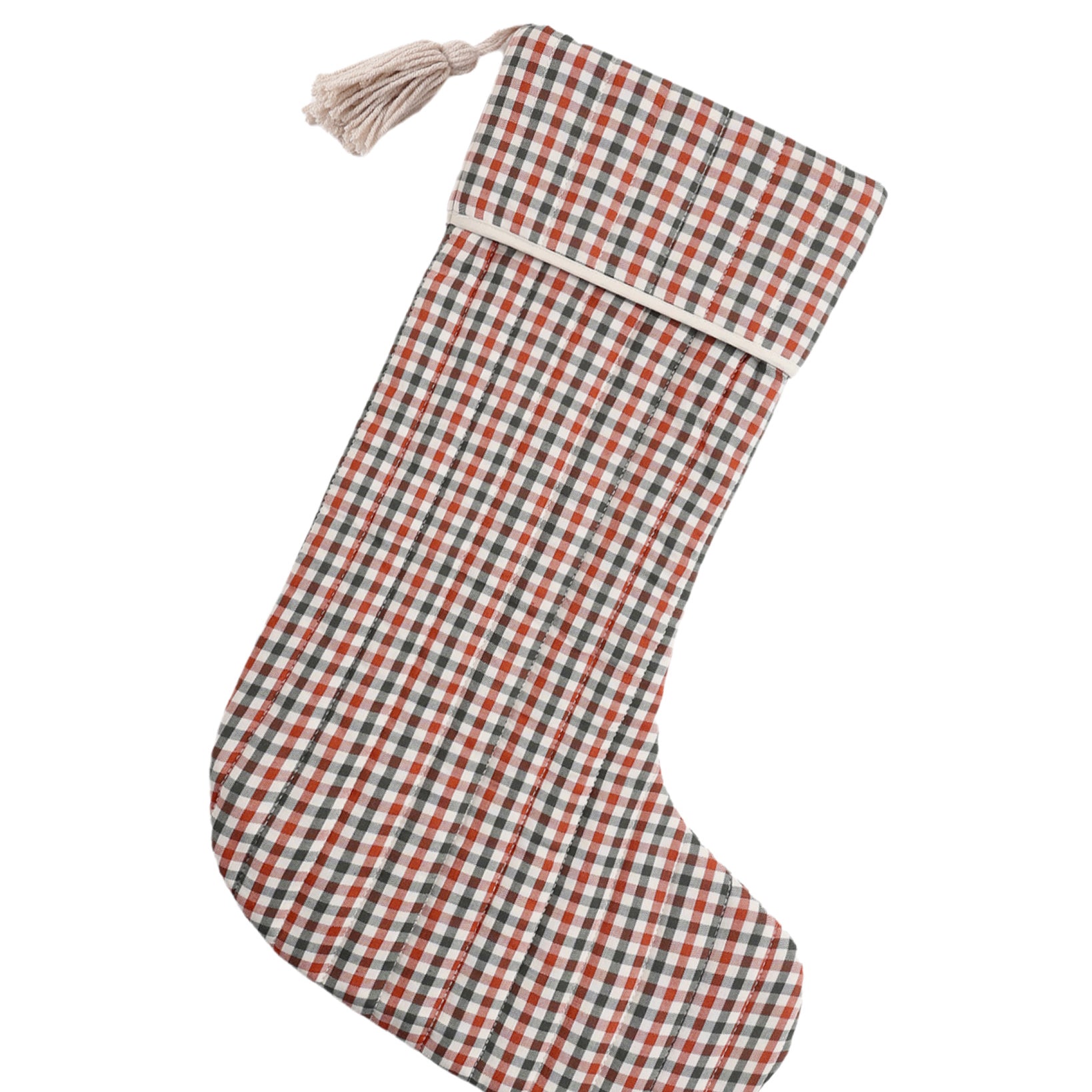 Christmas Stocking (Holiday Gingham)
