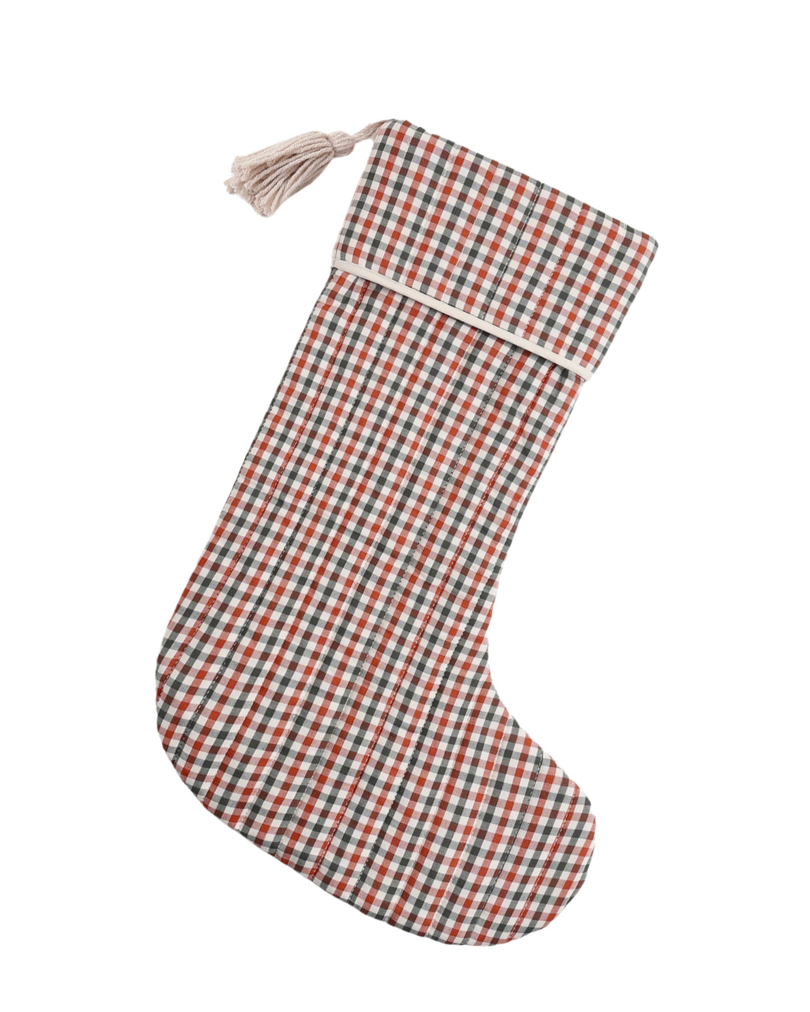 Christmas Stocking (Holiday Gingham)