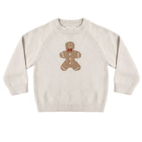 Relaxed Raglan Sweater (Gingerbread Man)