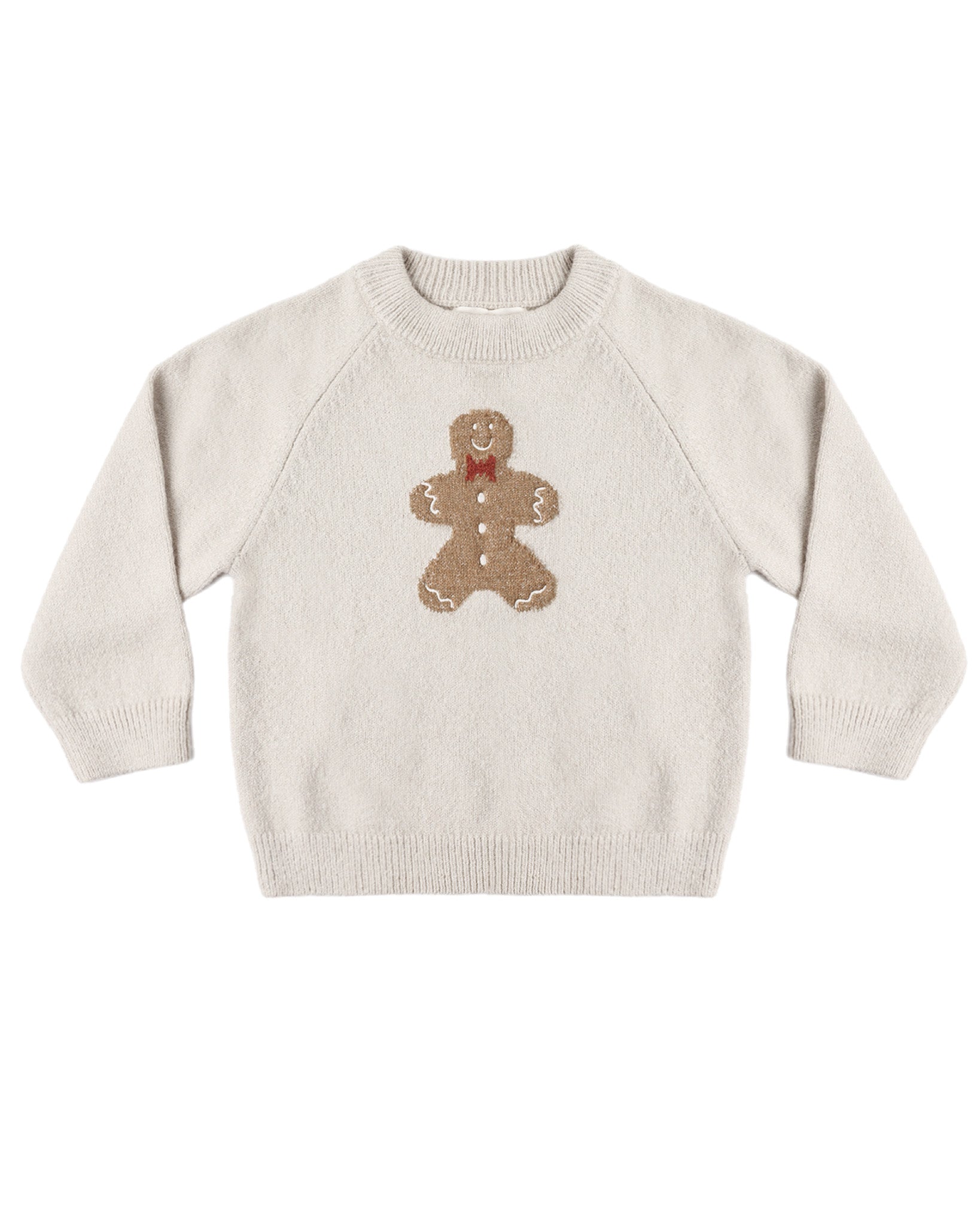 Relaxed Raglan Sweater (Gingerbread Man)