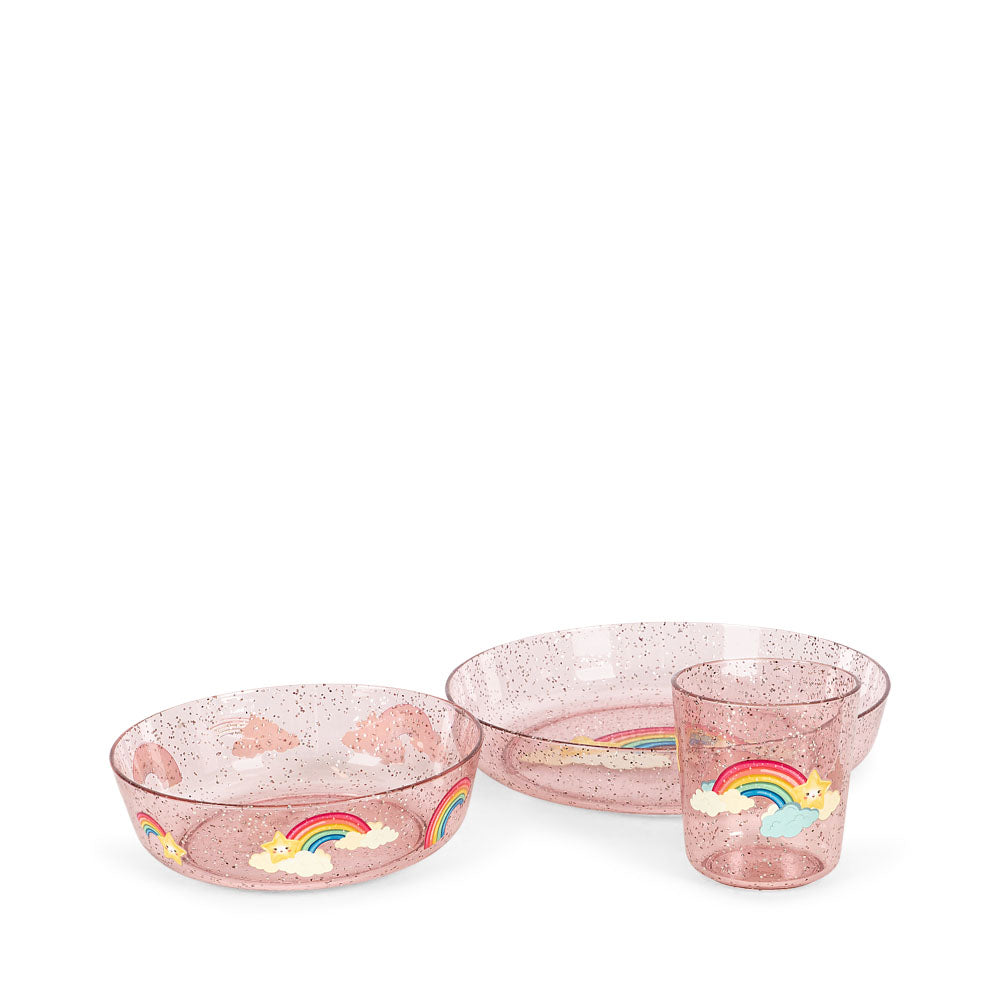 Sparkly Dinner Set (Rainbow)