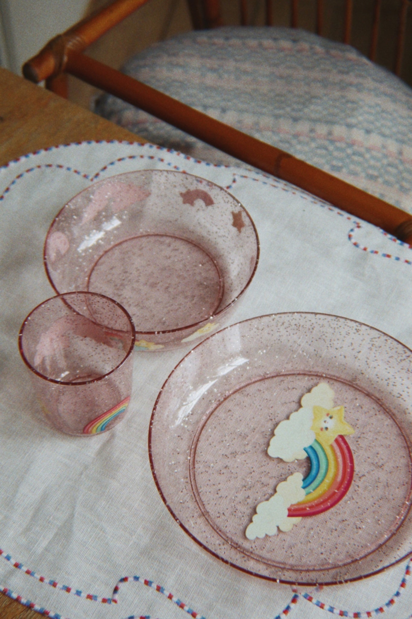 Sparkly Dinner Set (Rainbow)