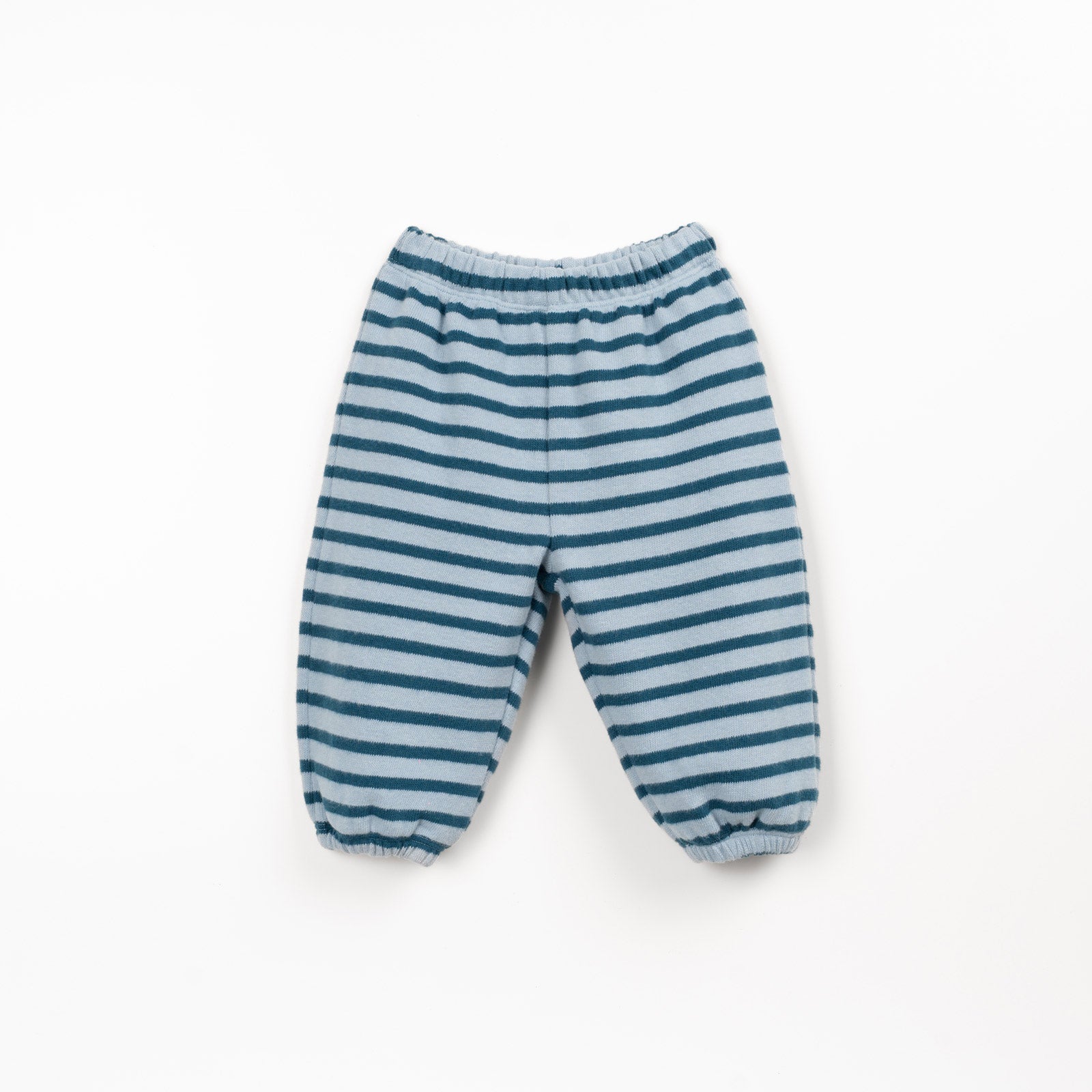 Striped Jersey Trousers (Blue)