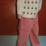 Luc Pants (Milk Rouge Stripe)